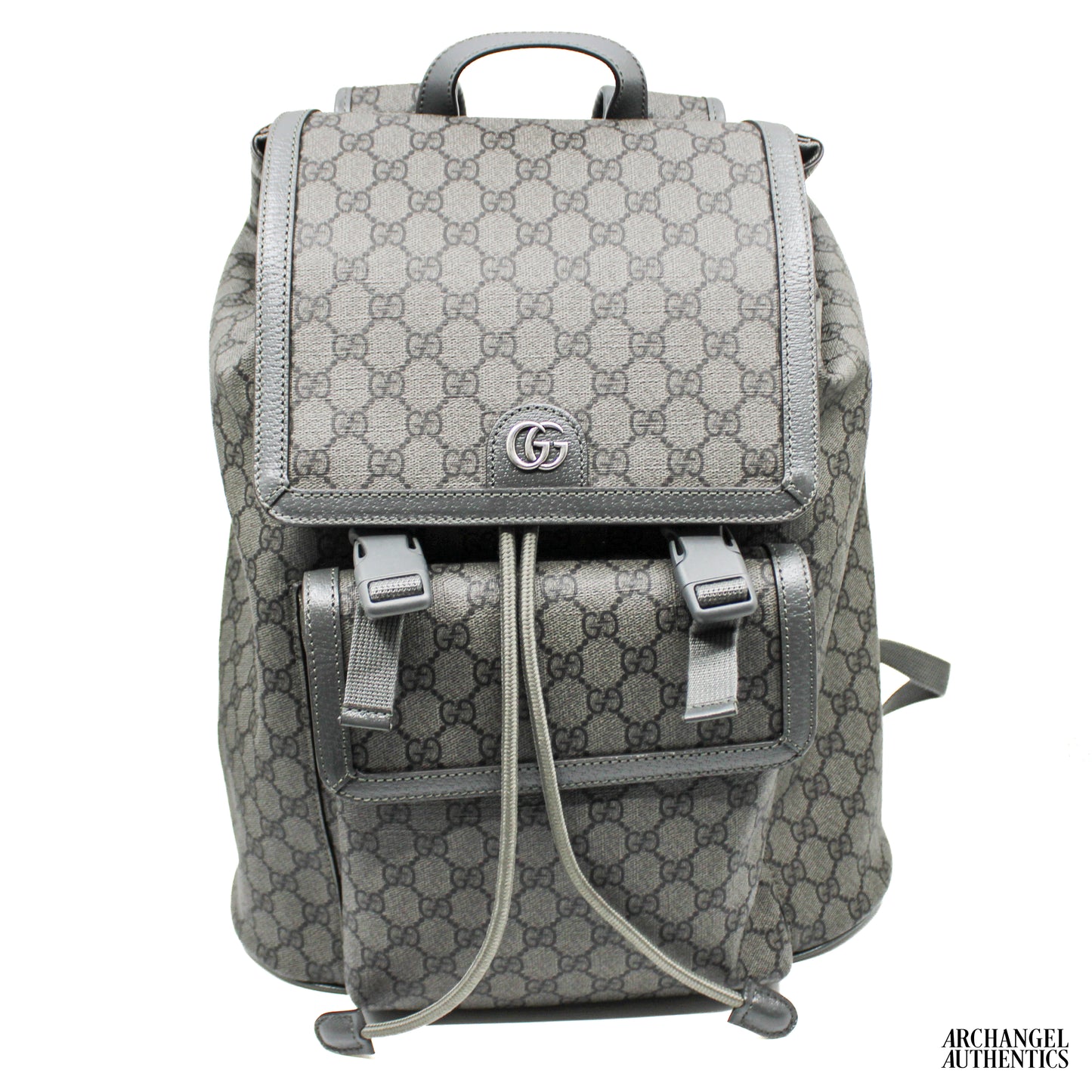 Gucci Ophidia Large GG Backpack Grey | 792104 FADJJ 1241 | Retail $2,550