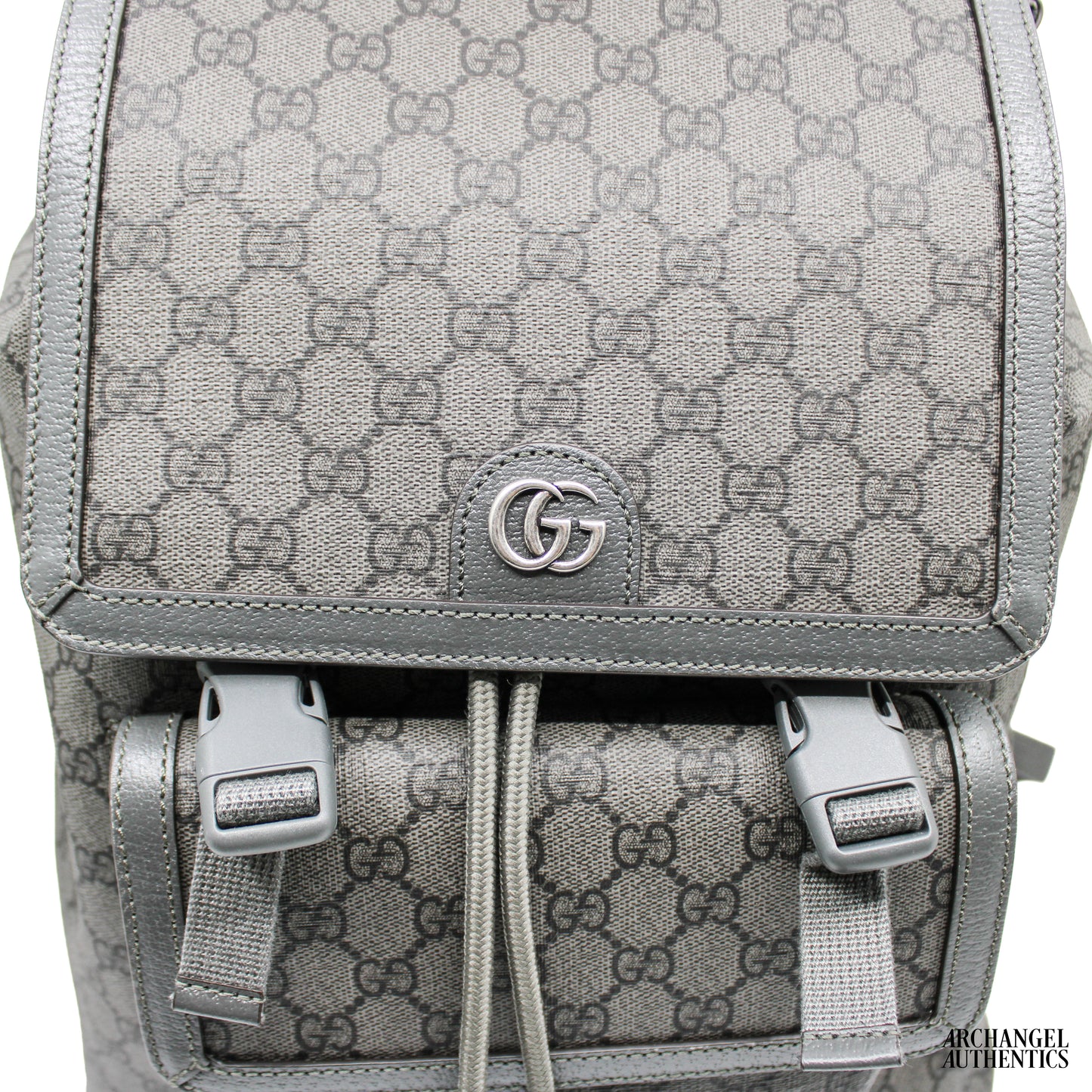 Gucci Ophidia Large GG Backpack Grey | 792104 FADJJ 1241 | Retail $2,550