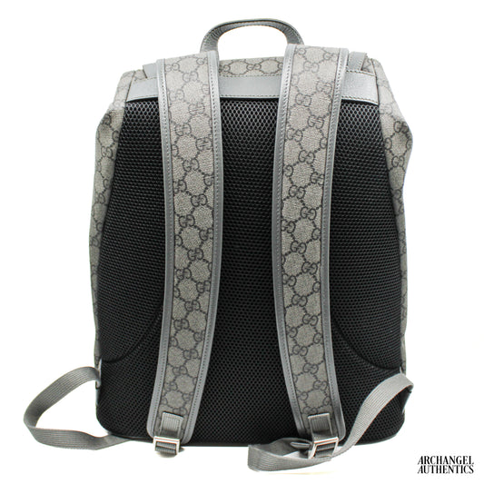 Gucci Ophidia Large GG Backpack Grey | 792104 FADJJ 1241 | Retail $2,550