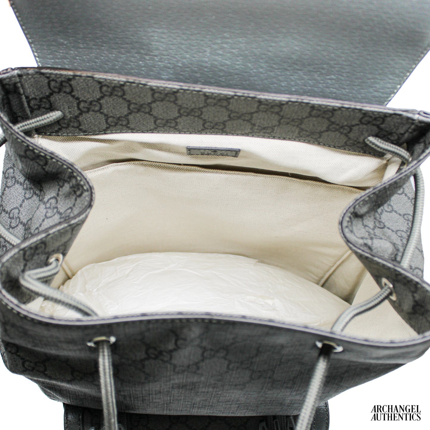 Gucci Ophidia Large GG Backpack Grey | 792104 FADJJ 1241 | Retail $2,550
