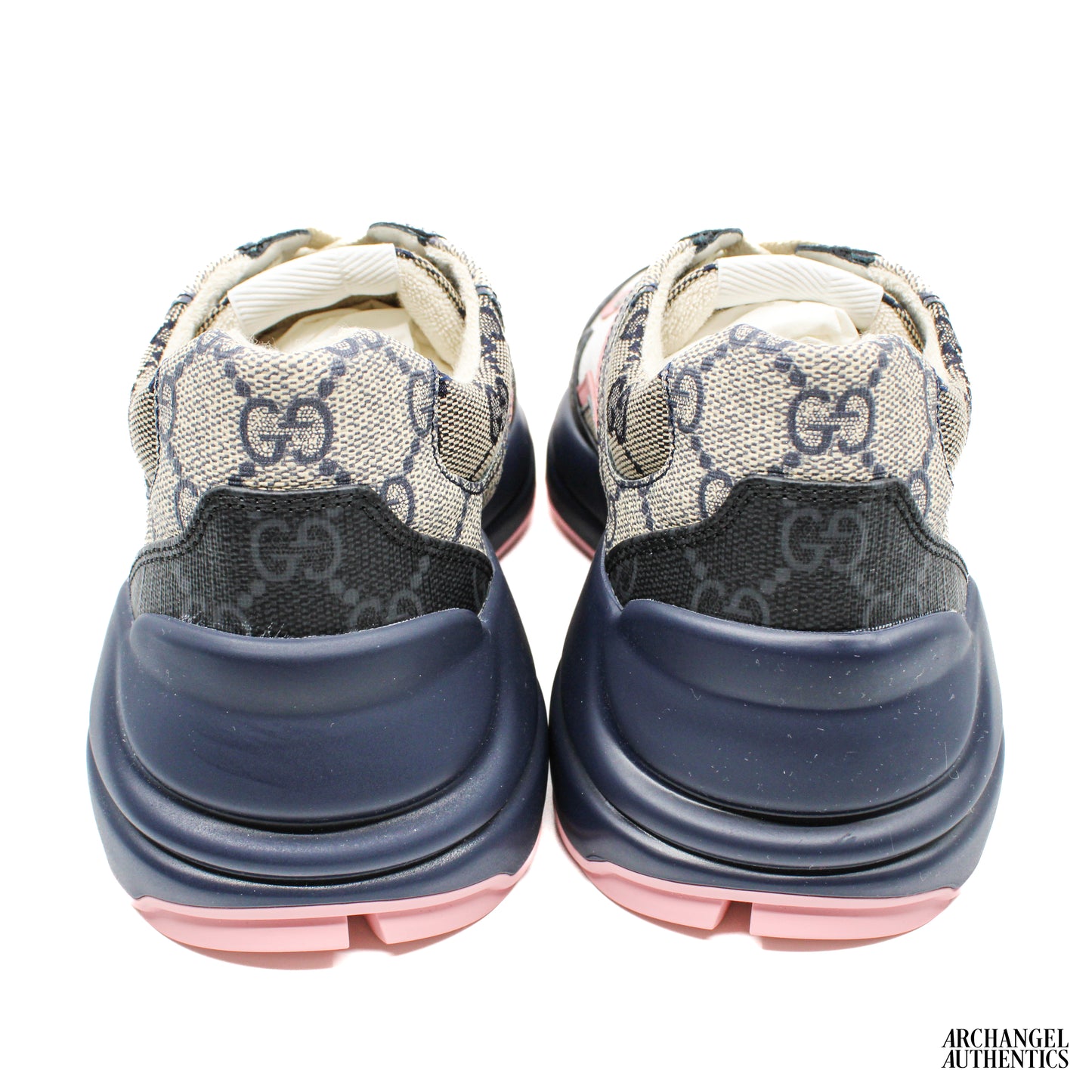 Gucci Rhyton Sneaker Beige Blue Monogram (Women's)
