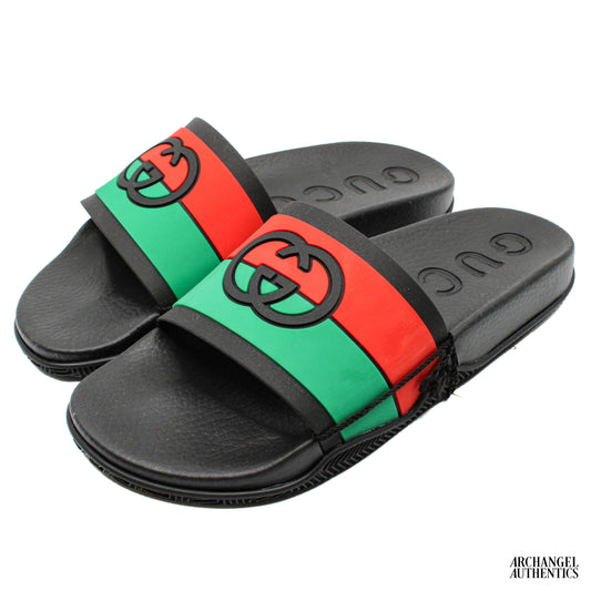 Gucci Slide Interlocking G Black