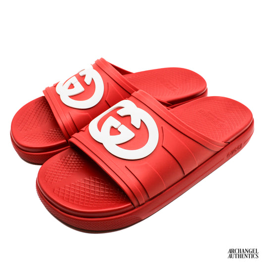 Gucci Slide Interlocking G Maple Red