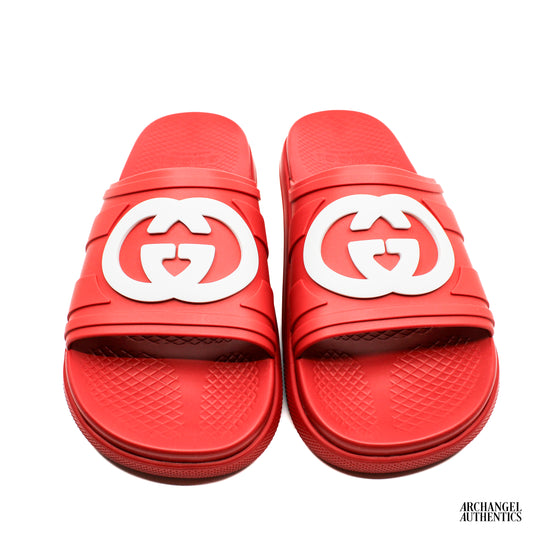 Gucci Slide Interlocking G Maple Red
