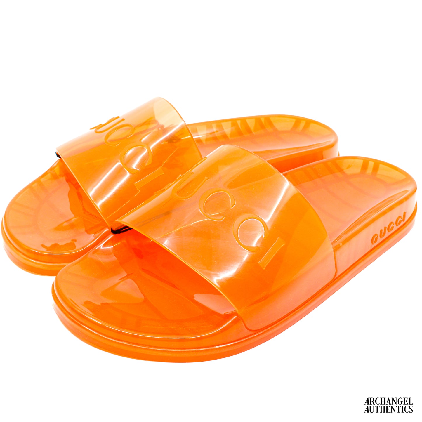 Gucci Slide Sandal Transparent Orange