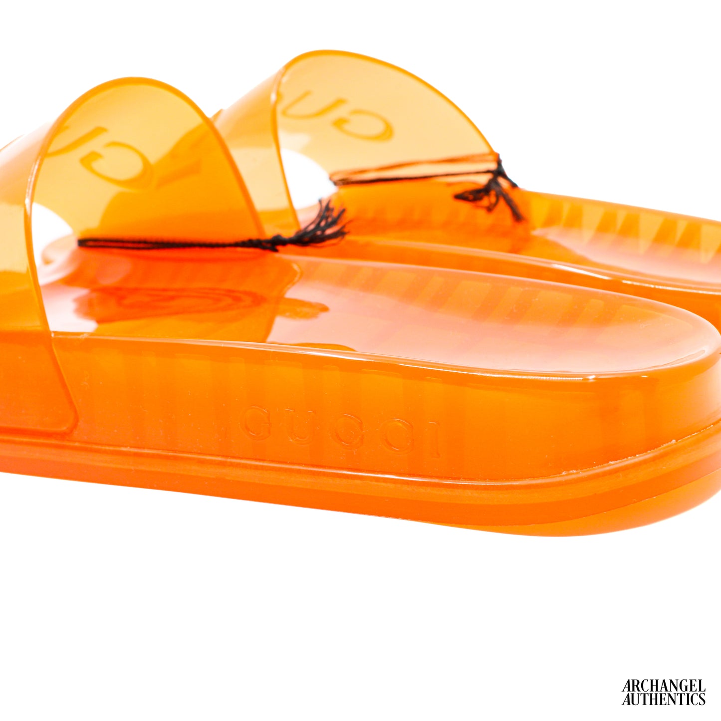 Gucci Slide Sandal Transparent Orange