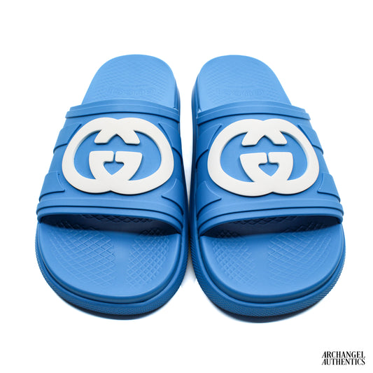 Gucci Slide 'Interlocking G - Super Blue'