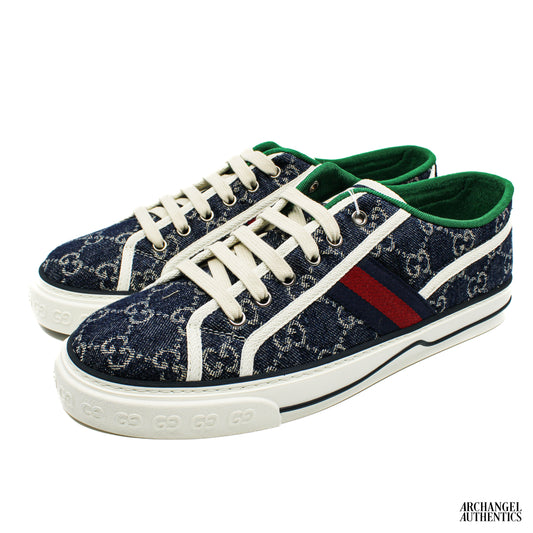 Gucci Tennis 1977 Denim GG Print