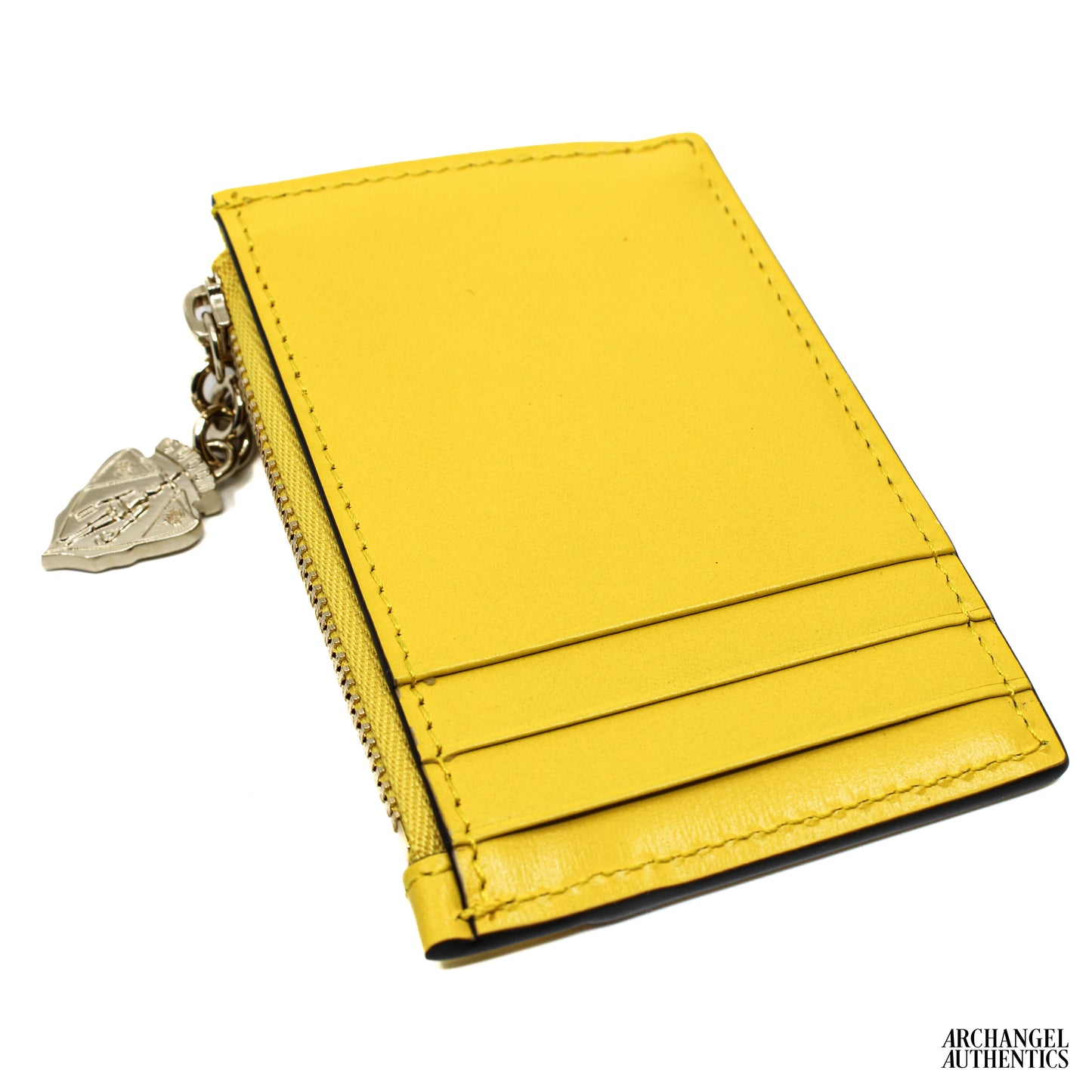 Gucci Zipper Card Holder Canvas GG Yellow | 790033 FADHY 8563