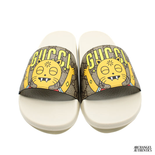 Gucci x Pablo Delcielo GG Supreme Cat Slide