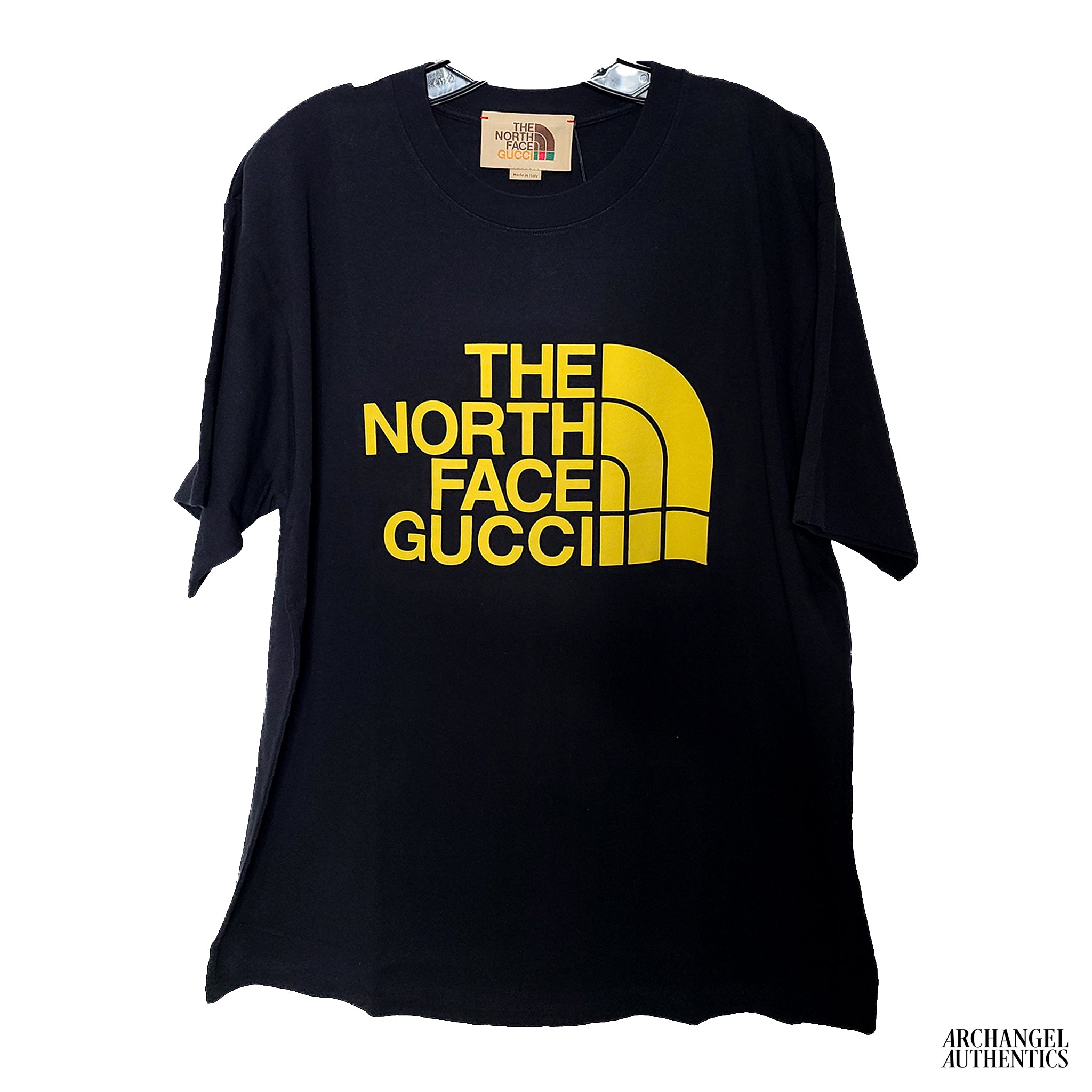 Black and deals yellow gucci shirt