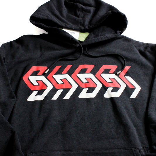 Guuci Sweatshirt Hoodie Mirror Print Jersey Black | 681210 XJDV3 1152