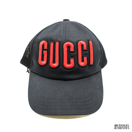 Gucci Black and Red Baseball Cap