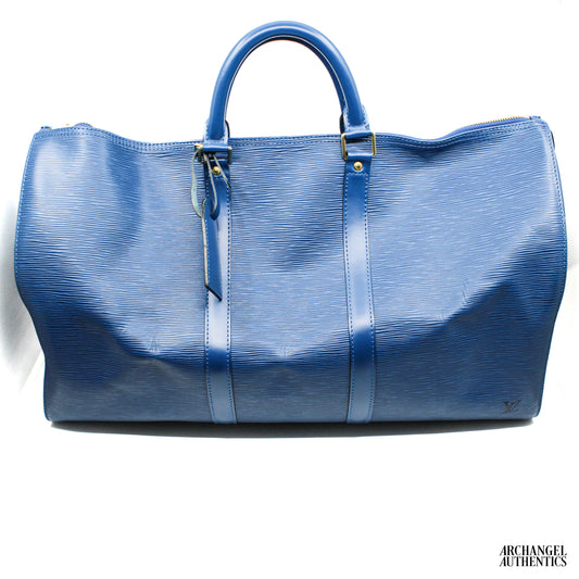 Louis Vuitton Keepall 50 Epi Blue | SP0979 | France July 1999