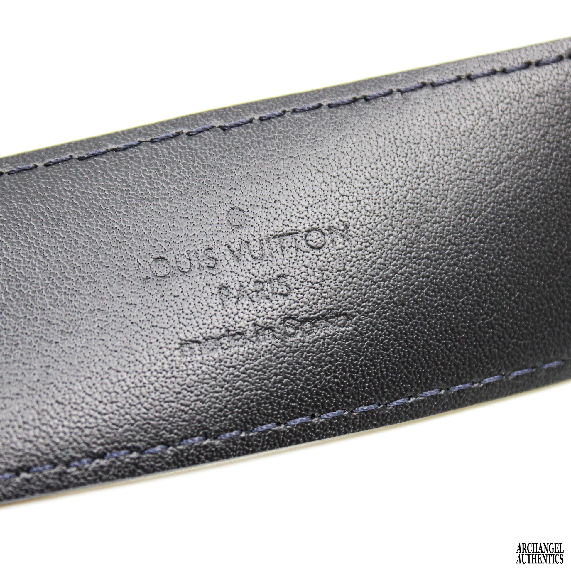 Pre-owned Louis Vuitton Black Damier Graphite Canvas Pont Neuf Belt 95cm