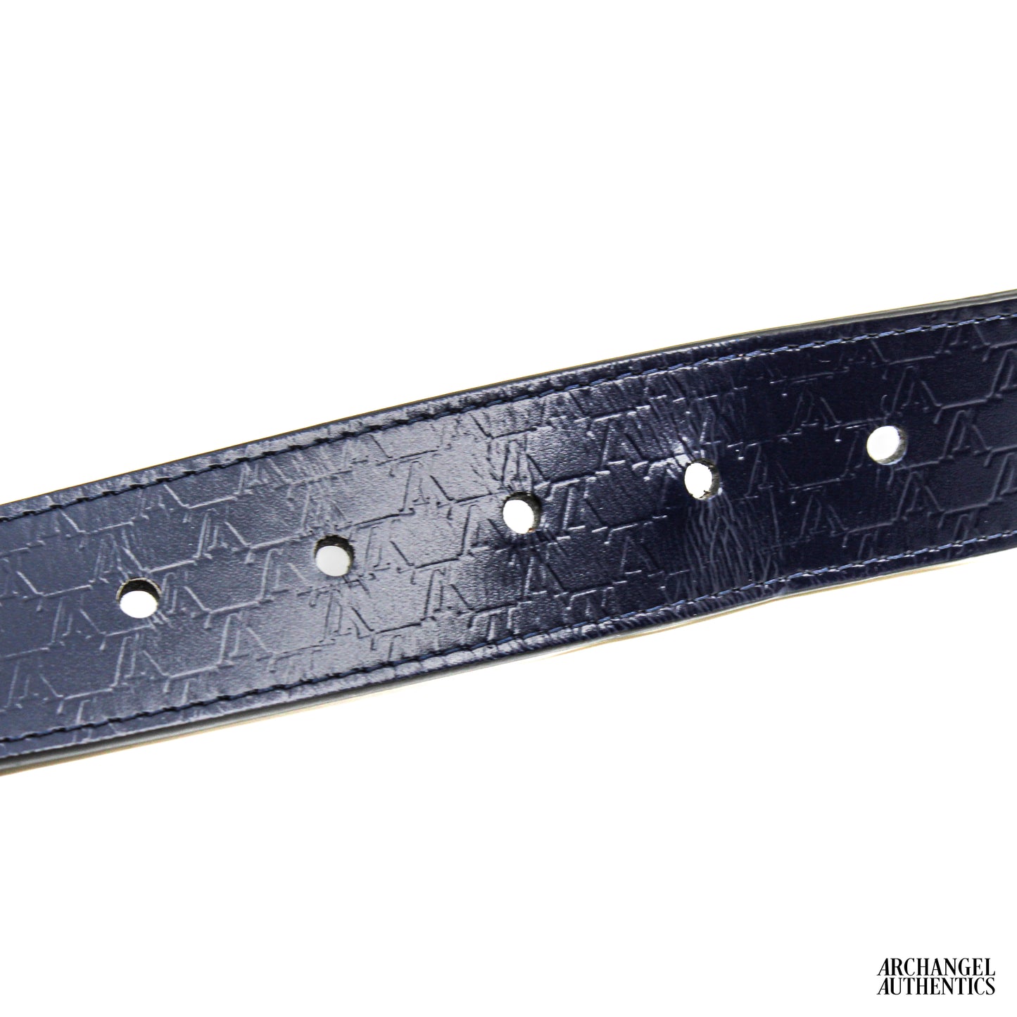 Louis Vuitton Pont Neuf 35mm Belt Leather Navy | M8929U | Size 90
