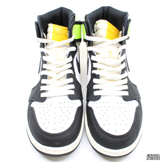 Nike Air Jordan 1 Retro High White Black Volt University Gold