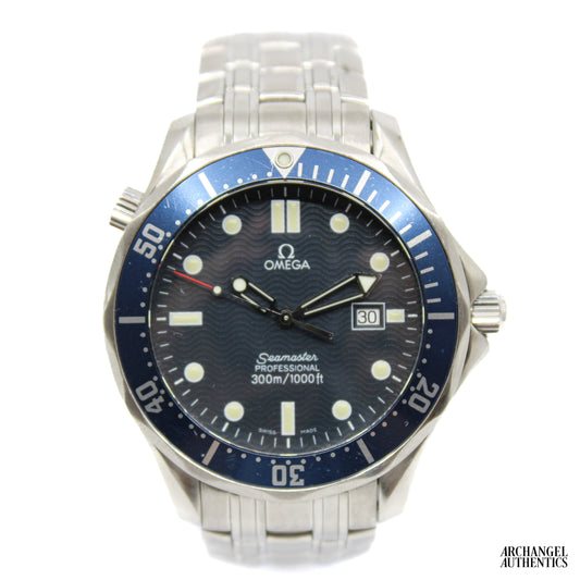 Omega Seamaster 300 Professional 41mm Blue Quartz 'James Bond Golden Eye' | Ref. 2541.80