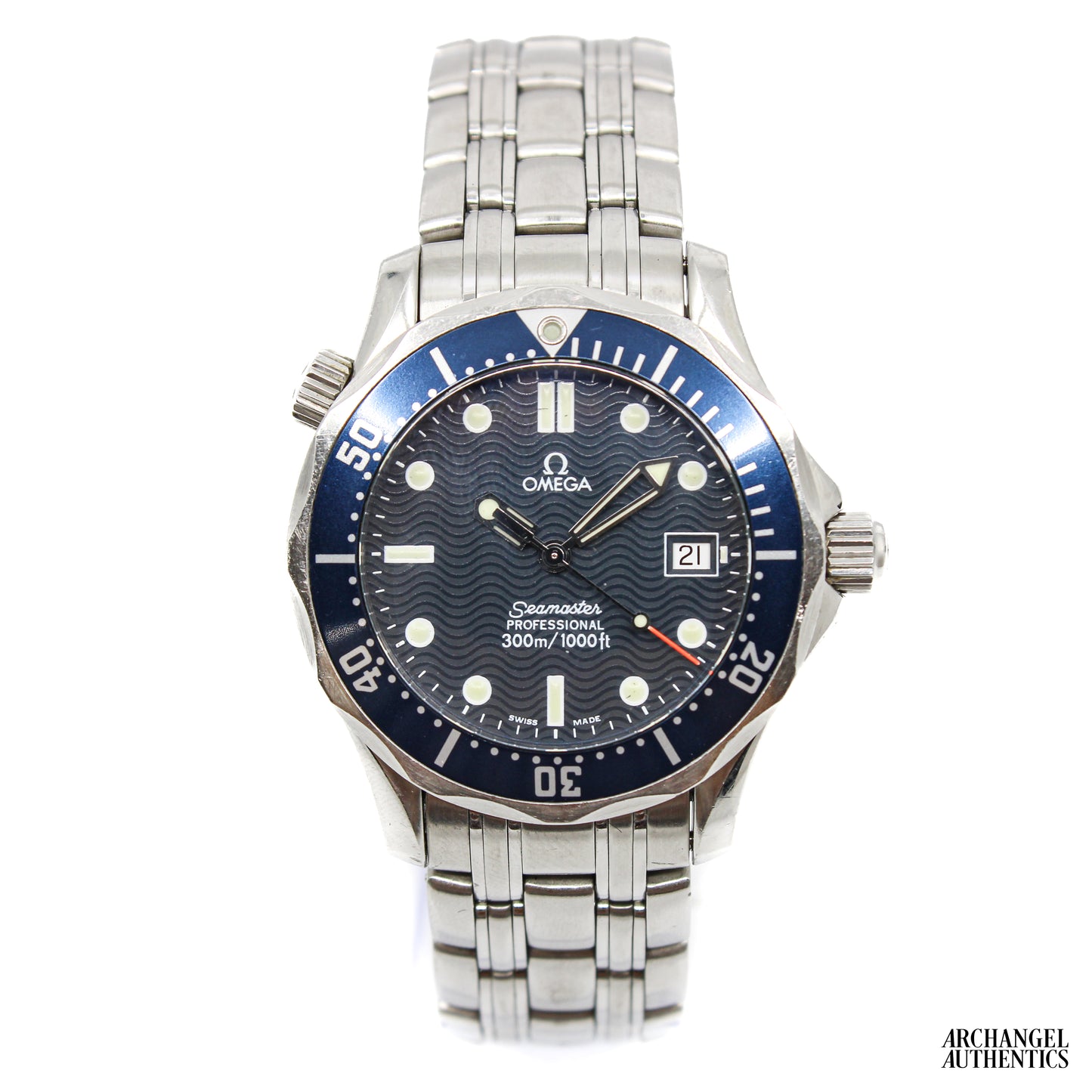 Omega Seamaster Professional 300 Mid-Size Blue 36 Quartz | Ref. 2551.80