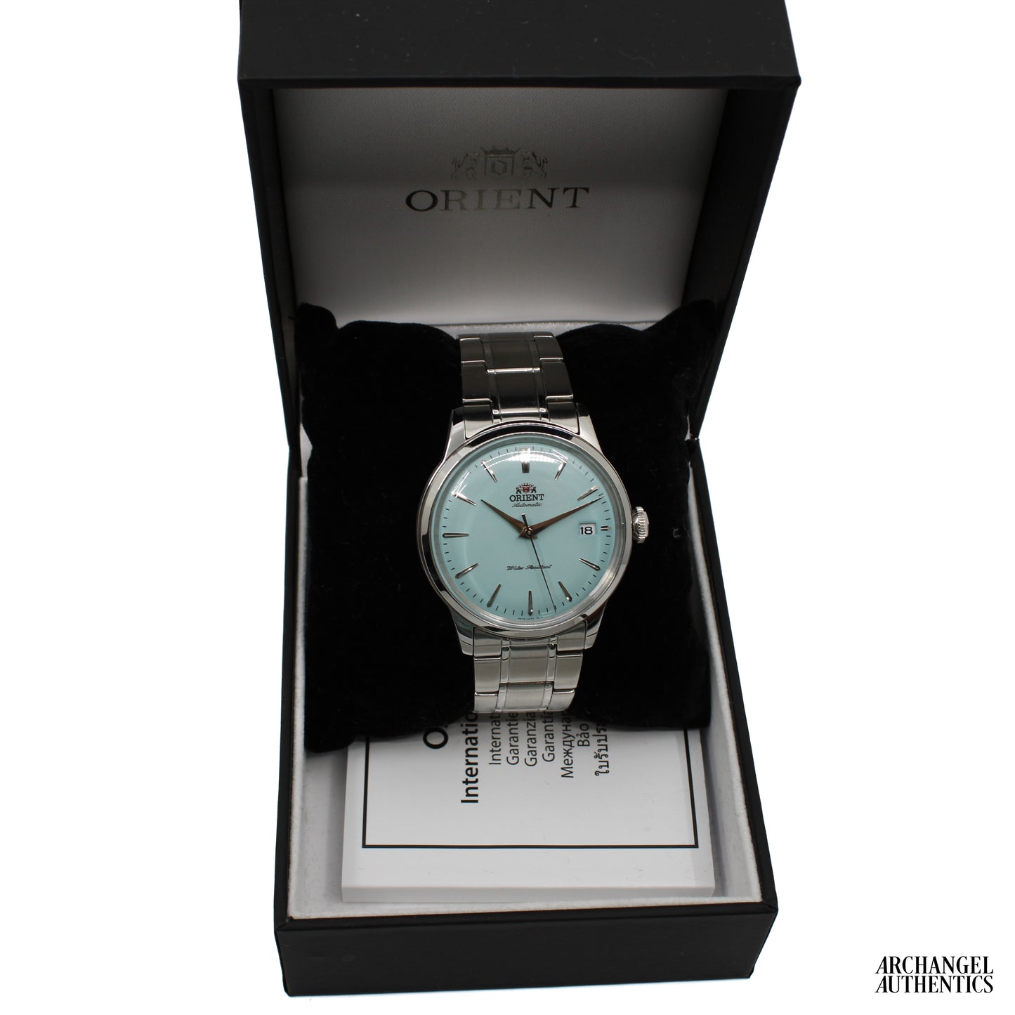 Orient Bambino V7 Limited Edition 'Baby Blue' 38mm | Ref. RA-AC0M14L | Automatic