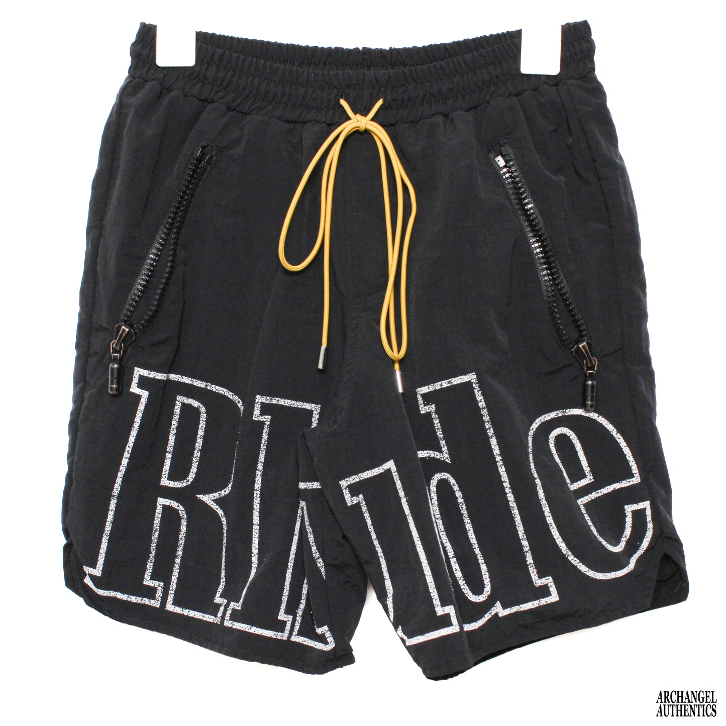 Pantalones cortos de nailon con logotipo RHUDE RH negros