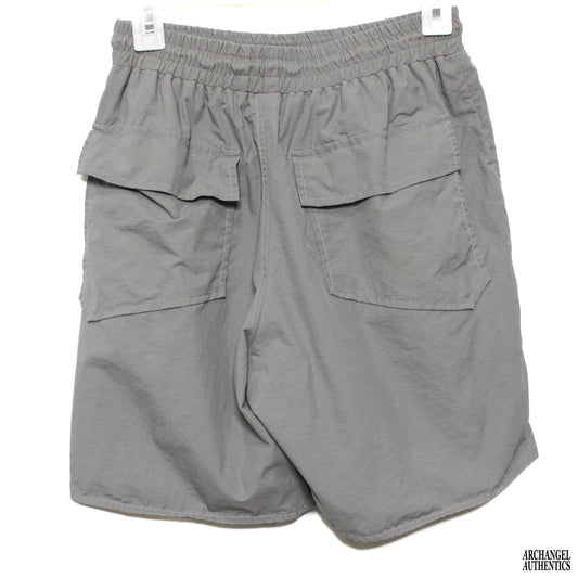 RHUDE Pantalón corto de nailon con logo RH Gris