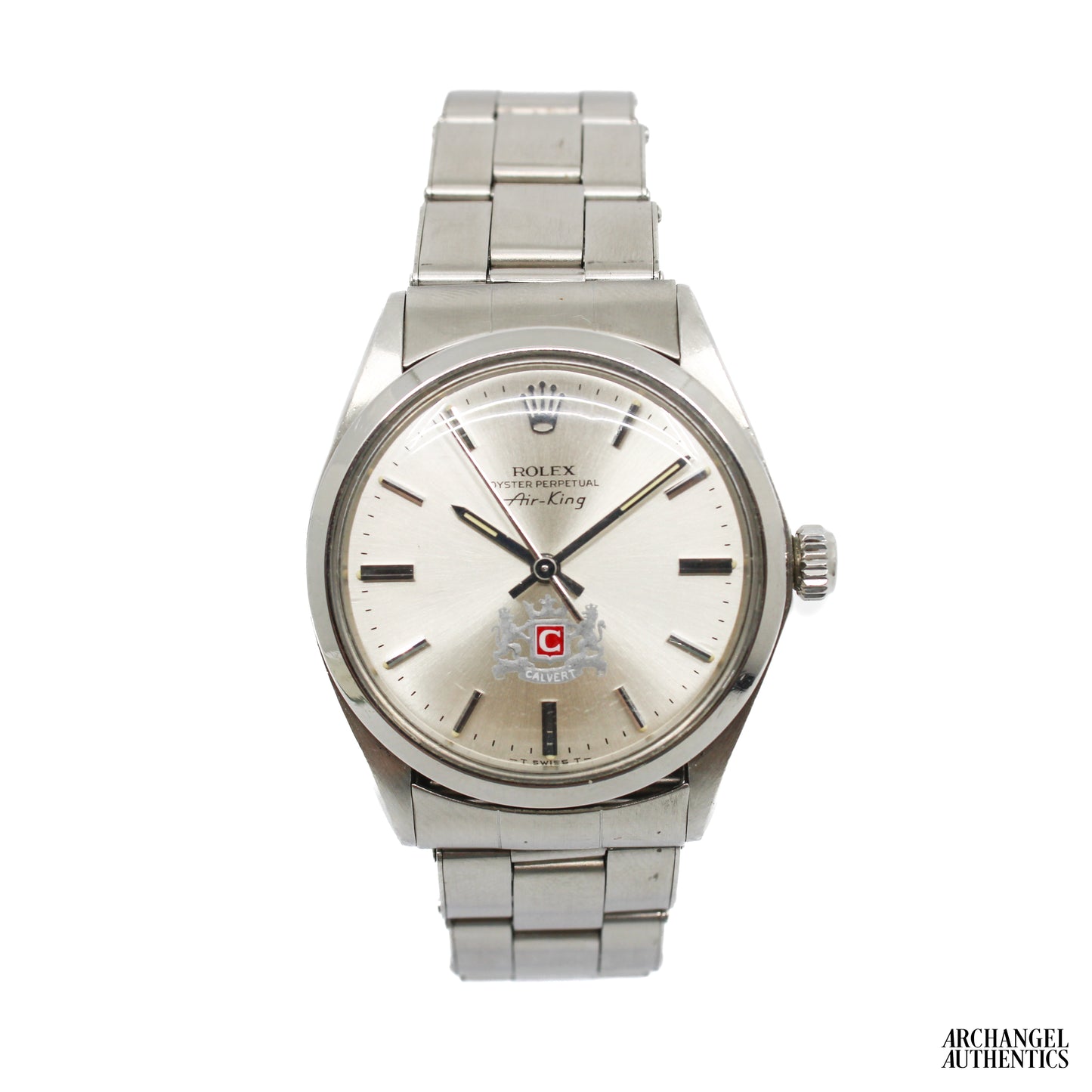 Rolex Airking c. 1975 | Rare "Calvert Distillery" Co-Signed Dial w/ Papers | Ref. 5500 | 34mm