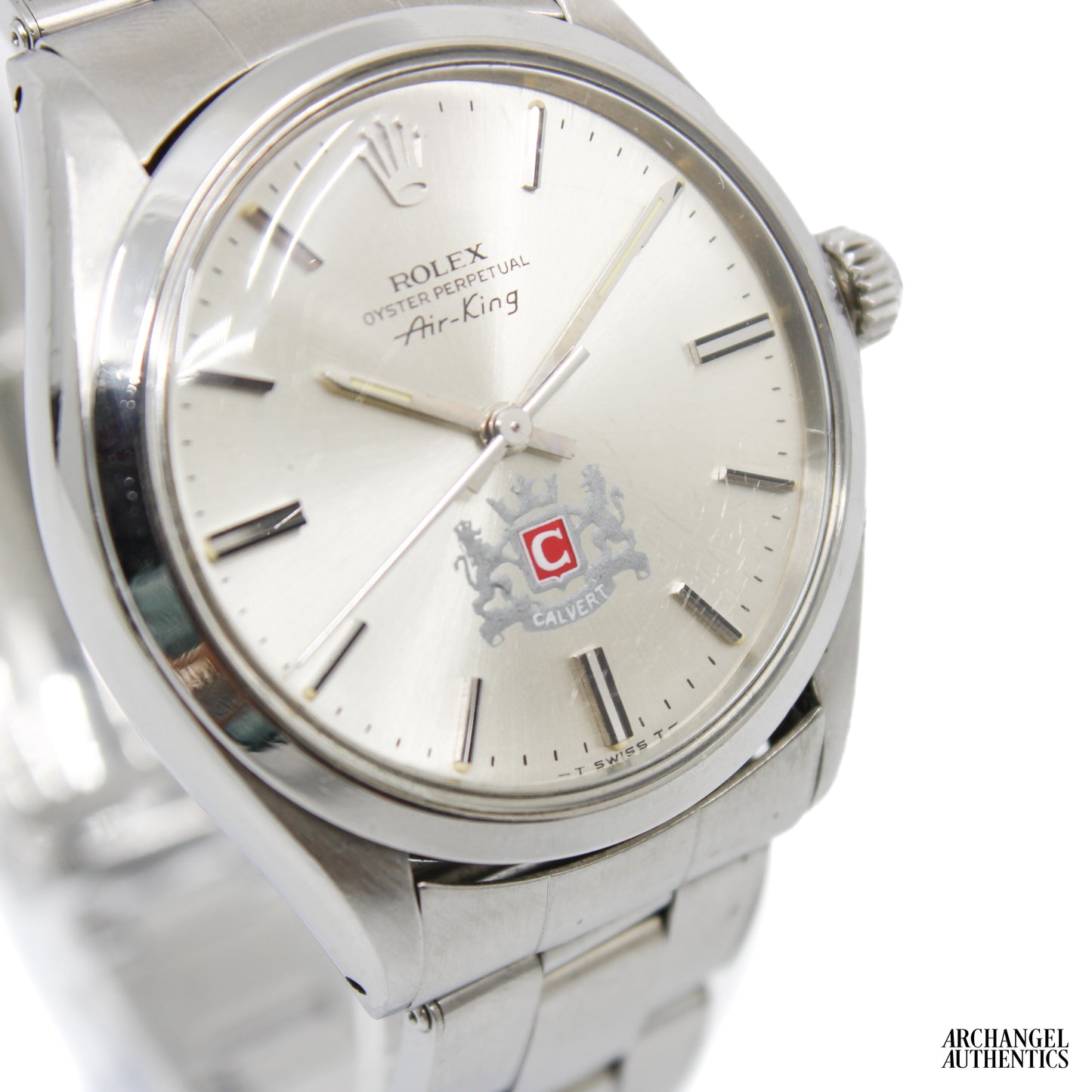Rolex Airking c. 1975 | Rare "Calvert Distillery" Co-Signed Dial w/ Papers | Ref. 5500 | 34mm