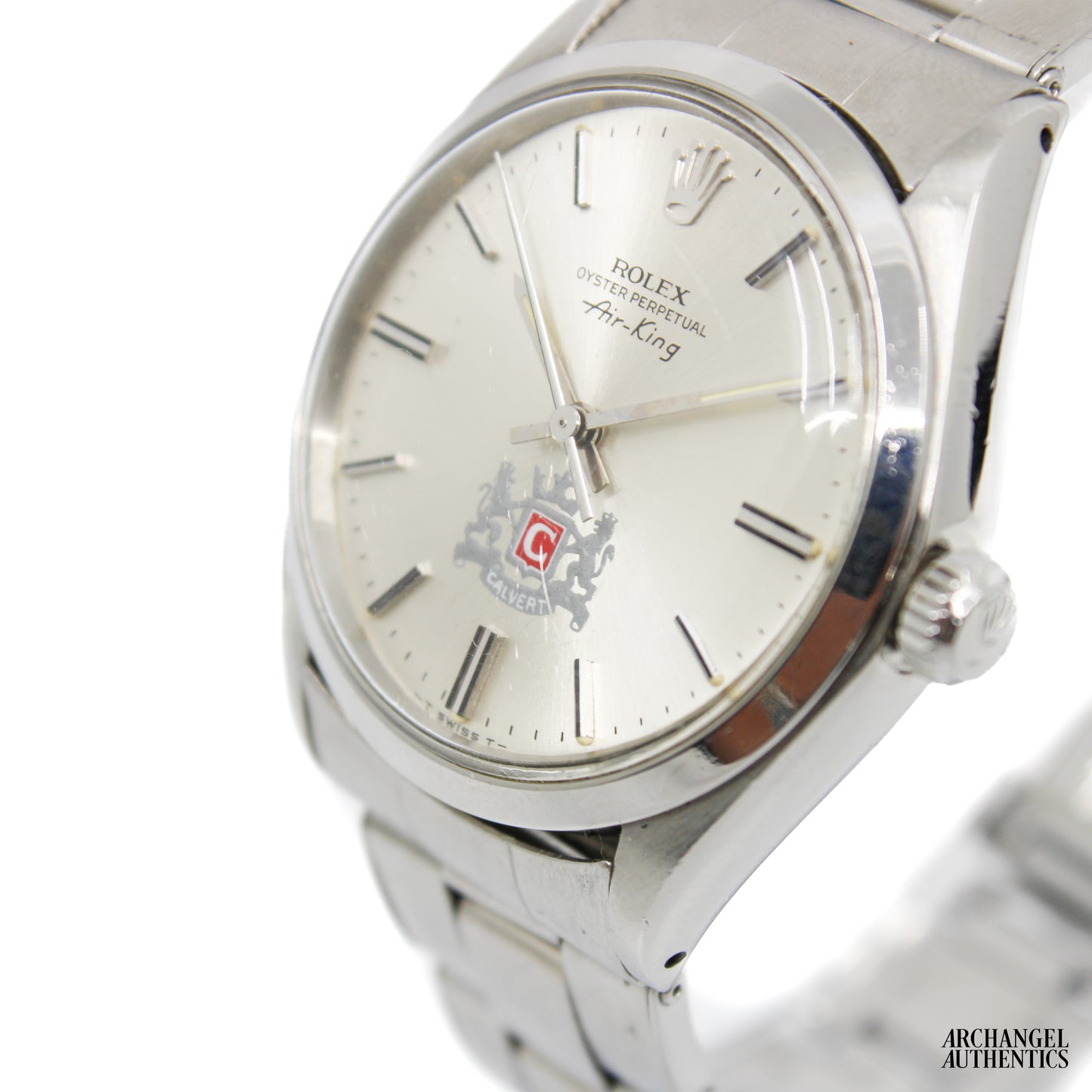 Rolex Airking c. 1975 | Rare "Calvert Distillery" Co-Signed Dial w/ Papers | Ref. 5500 | 34mm