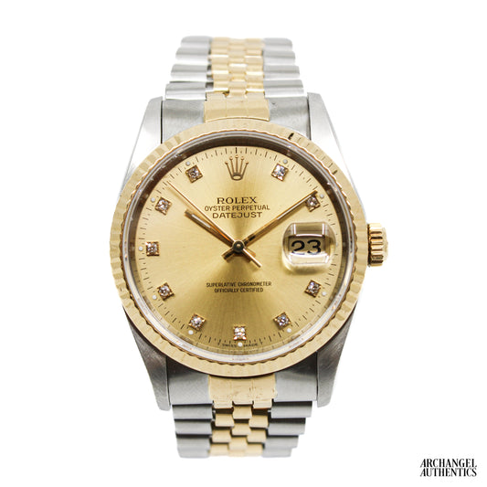 Rolex Datejust 36 | Ref. 16233 | Factory Diamond Dial | 1990