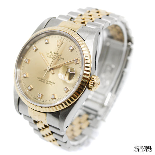 Rolex Datejust 36 | Ref. 16233 | Factory Diamond Dial | 1990