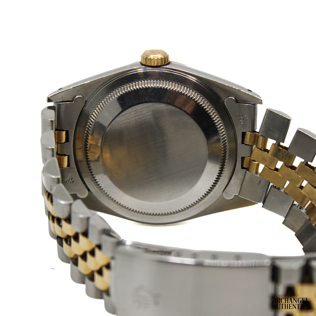 Rolex Datejust 36 Two-Tone | C. 1993 | Box & Papers | Ref. 16233 | Champagne Tapestry Dial