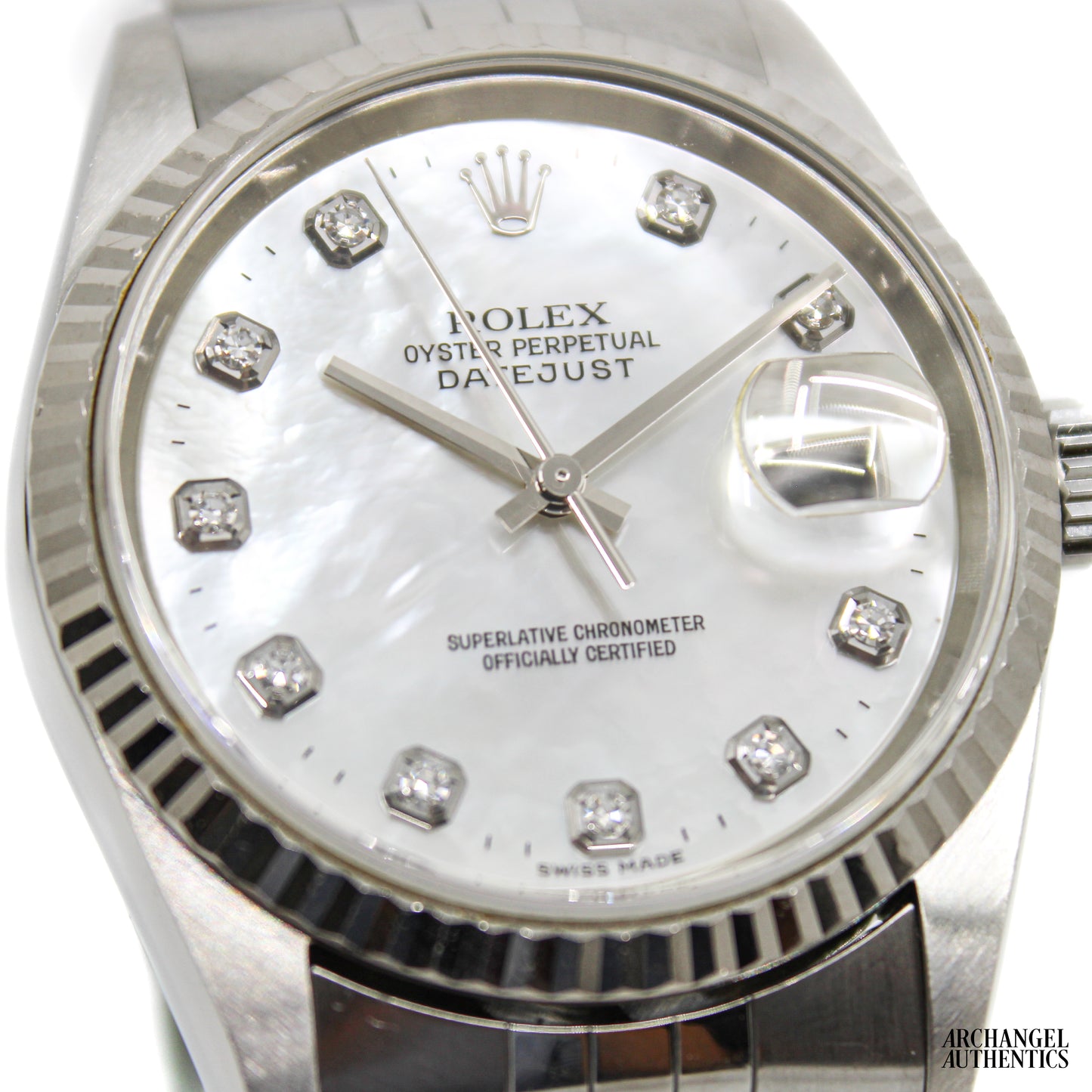Rolex Datejust 36 | Ref. 16234 |Factory Mother of Pearl & Diamond Dial | c. 2000