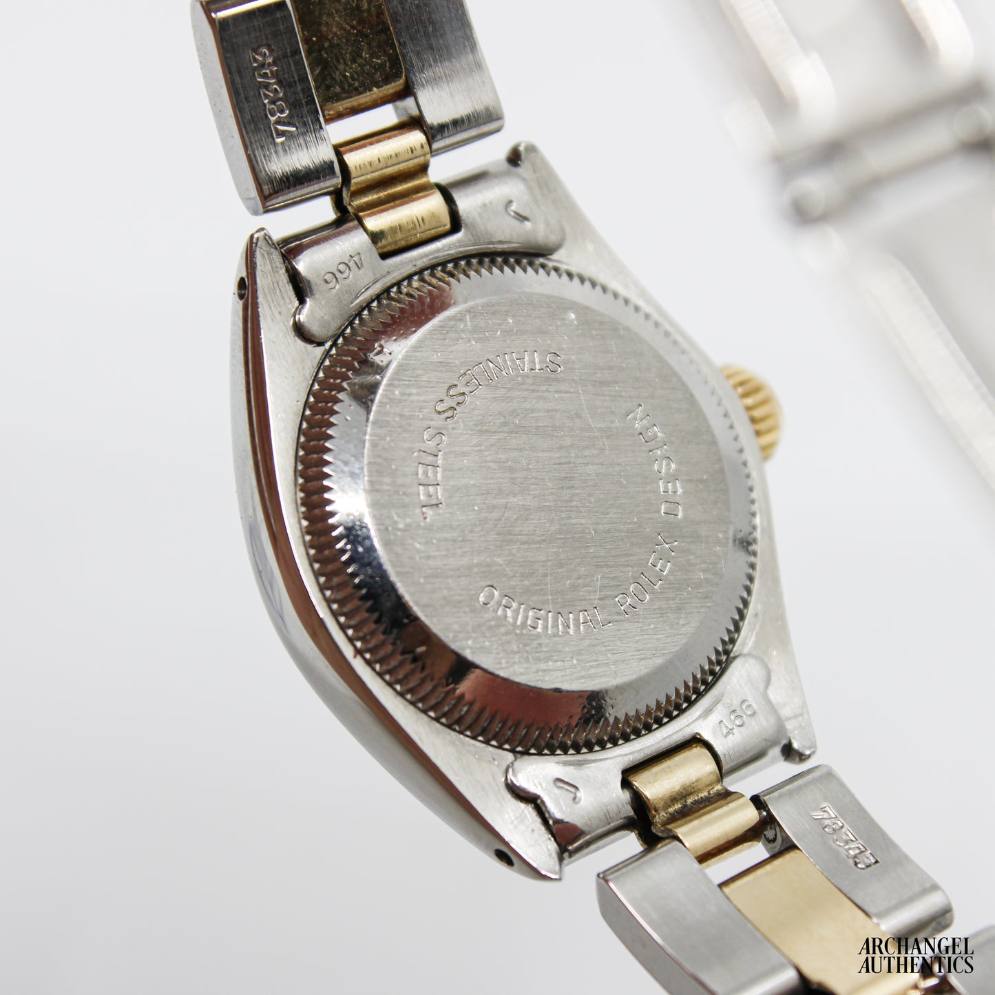 Rolex Oyster Perpetual 26 mm | Two-Tone Black Dial Patina | c. 1982 | Ref. 6719