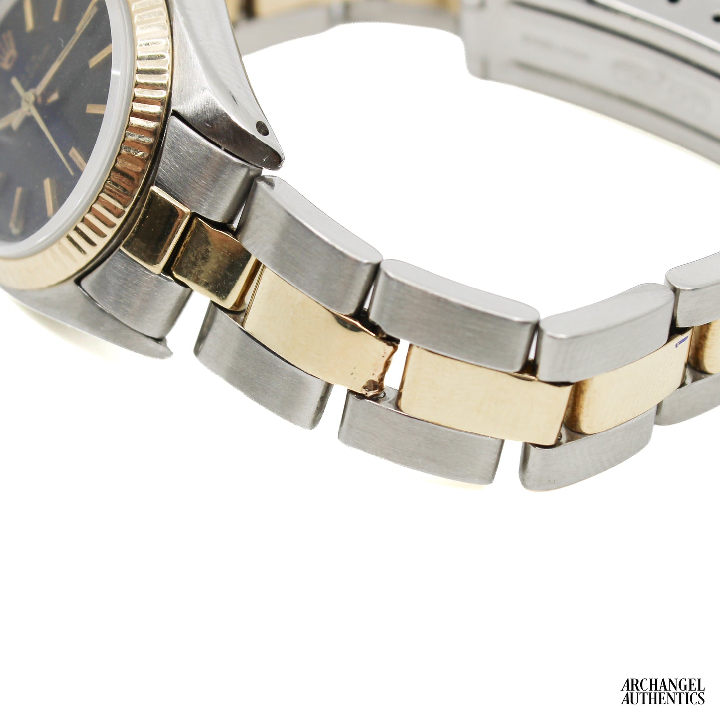 Rolex Oyster Perpetual 26 mm | Two-Tone Black Dial Patina | c. 1982 | Ref. 6719