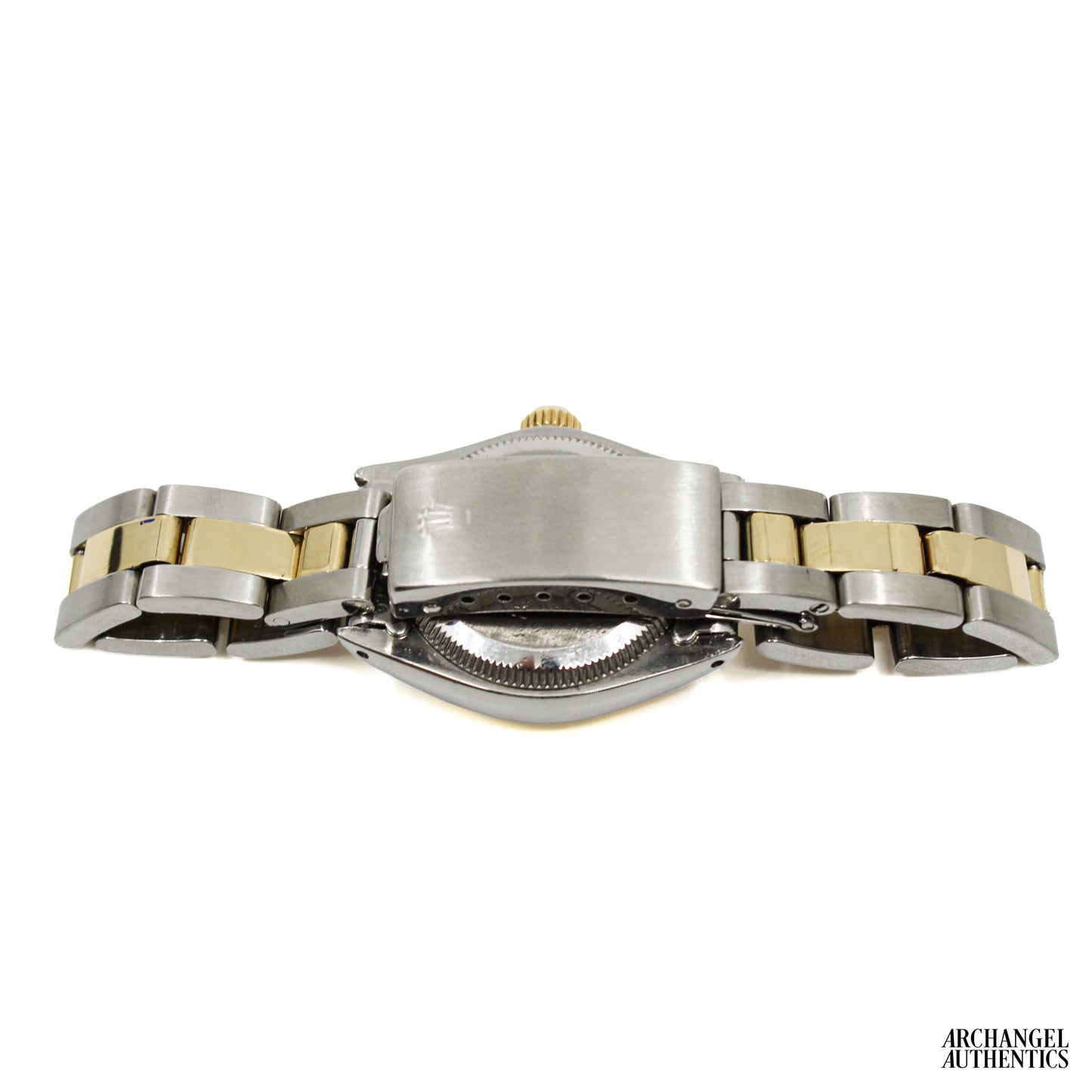 Rolex Oyster Perpetual 26 mm | Two-Tone Black Dial Patina | c. 1982 | Ref. 6719