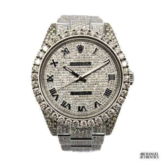 Rolex Oyster Perpetual 39 "Diamond Bussdown" Custom | Ref. 114300 | 2018