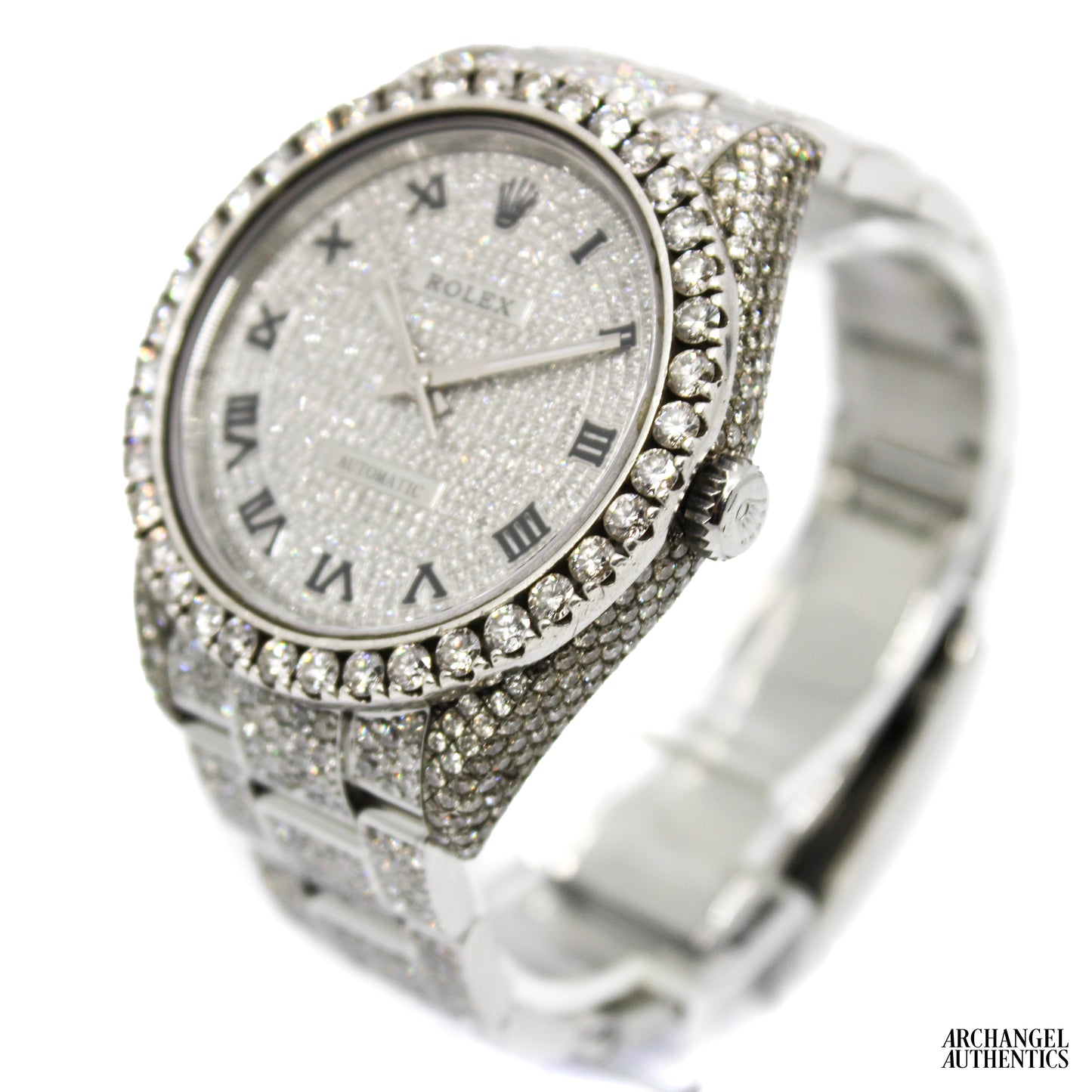 Rolex Oyster Perpetual 39 "Diamond Bussdown" Custom | Ref. 114300 | 2018