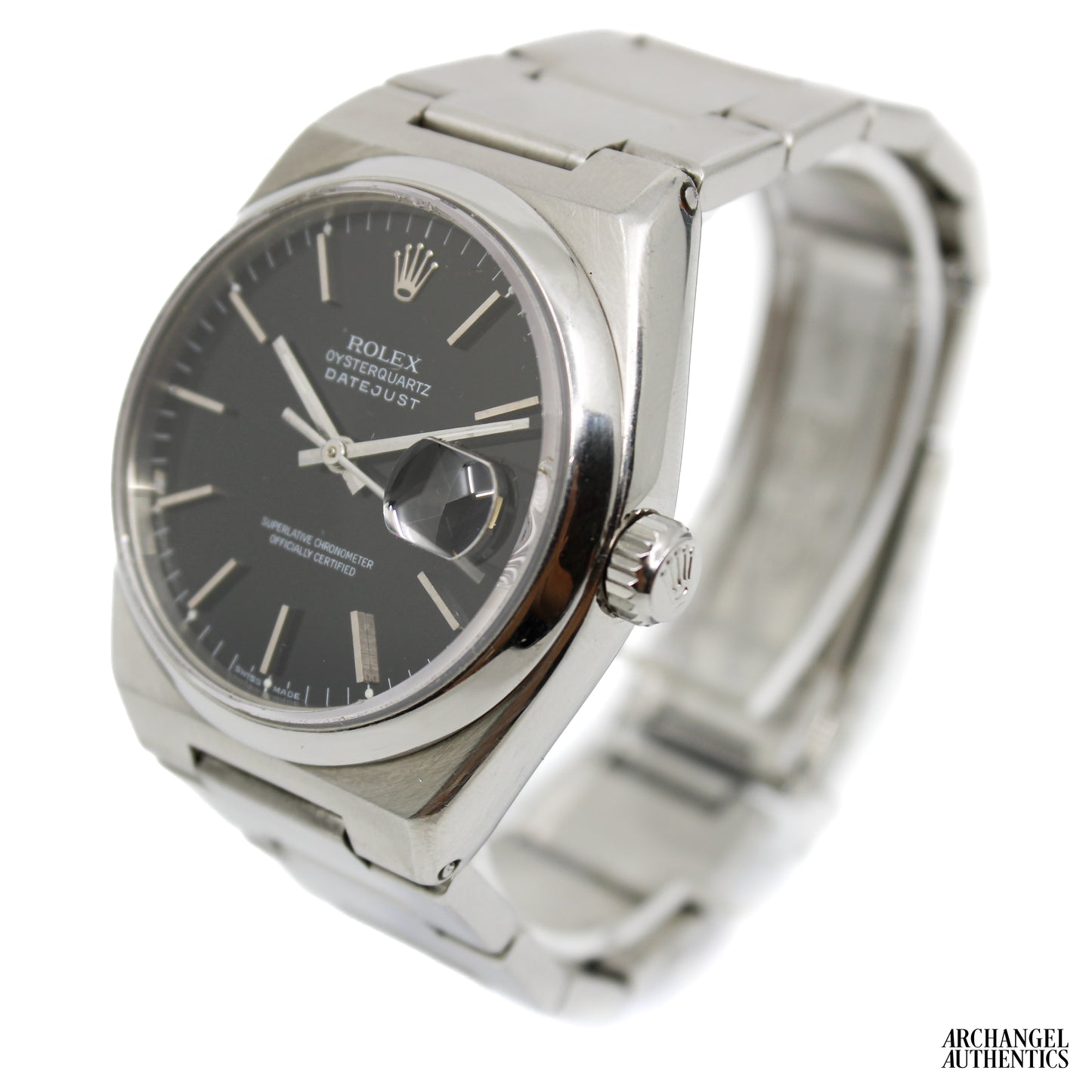 Rolex OysterQuartz Datejust 36mm | Rare Black Dial | Ref. 17000 | 1978