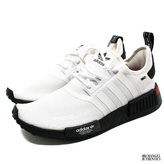 Adidas NMD R1 Cloud White Core Black Scarlet