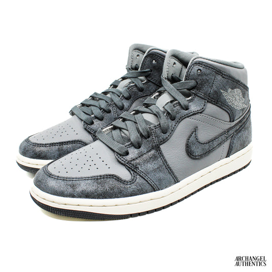Nike Air Jordan 1 Mid Distressed Smoke Grey