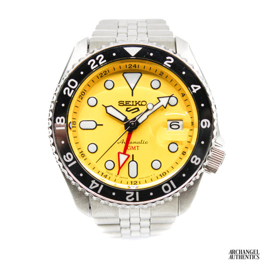 Seiko 5 Sports GMT Yellow SRPK17