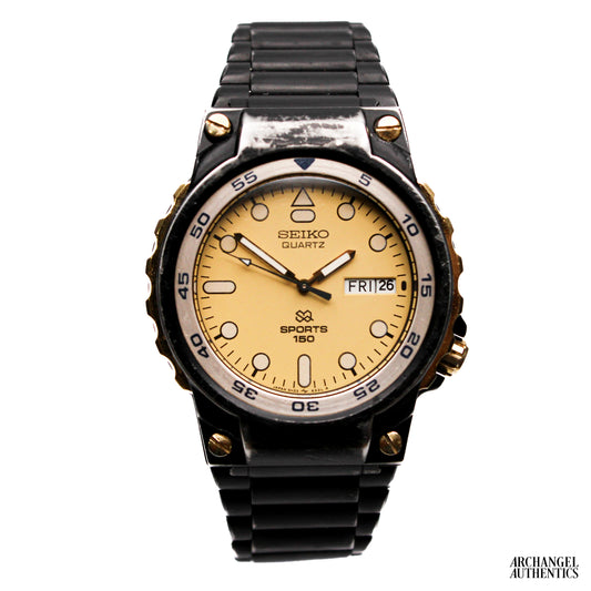 Seiko SQ Sports 150 PVD Black/Gold 5H23-6379