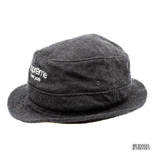 Supreme Black Silk Bucket Hat