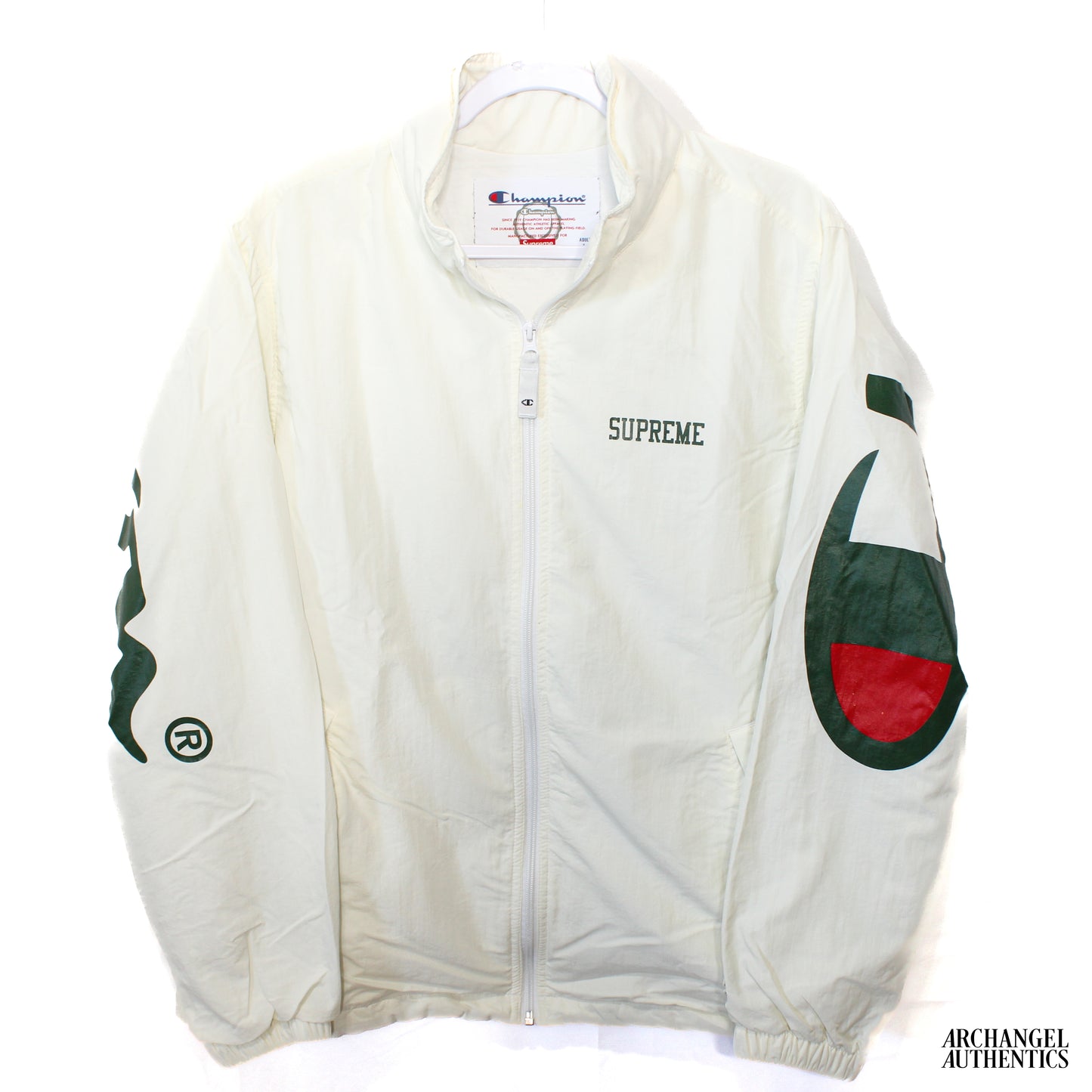 Supreme Champion Track Jacket White Green SS18 White/Green