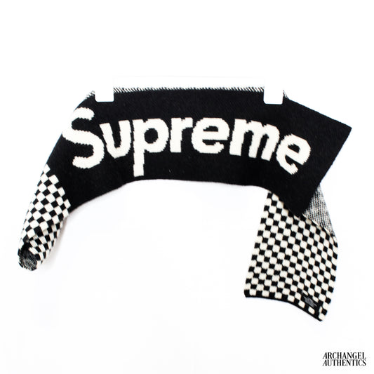 Supreme Merino Wool Scarf FW11 Black/White