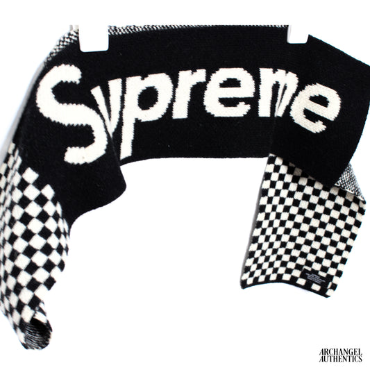 Supreme Merino Wool Scarf FW11 Black/White