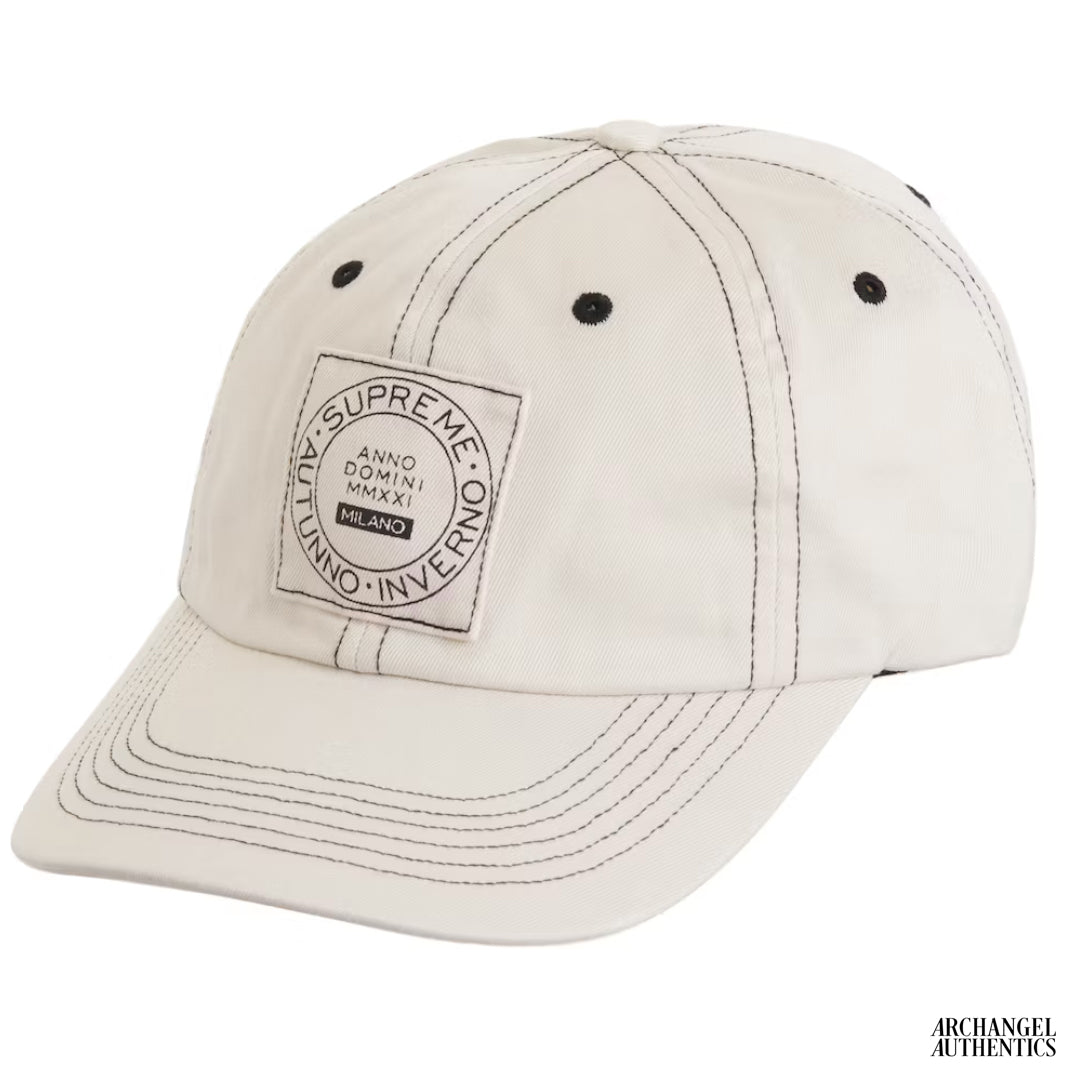 Supreme Milano Patch 6-Panel Hat Stone Stone