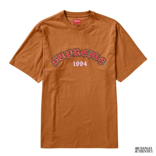 Supreme Old English Glow S/S Top SS22 Rust