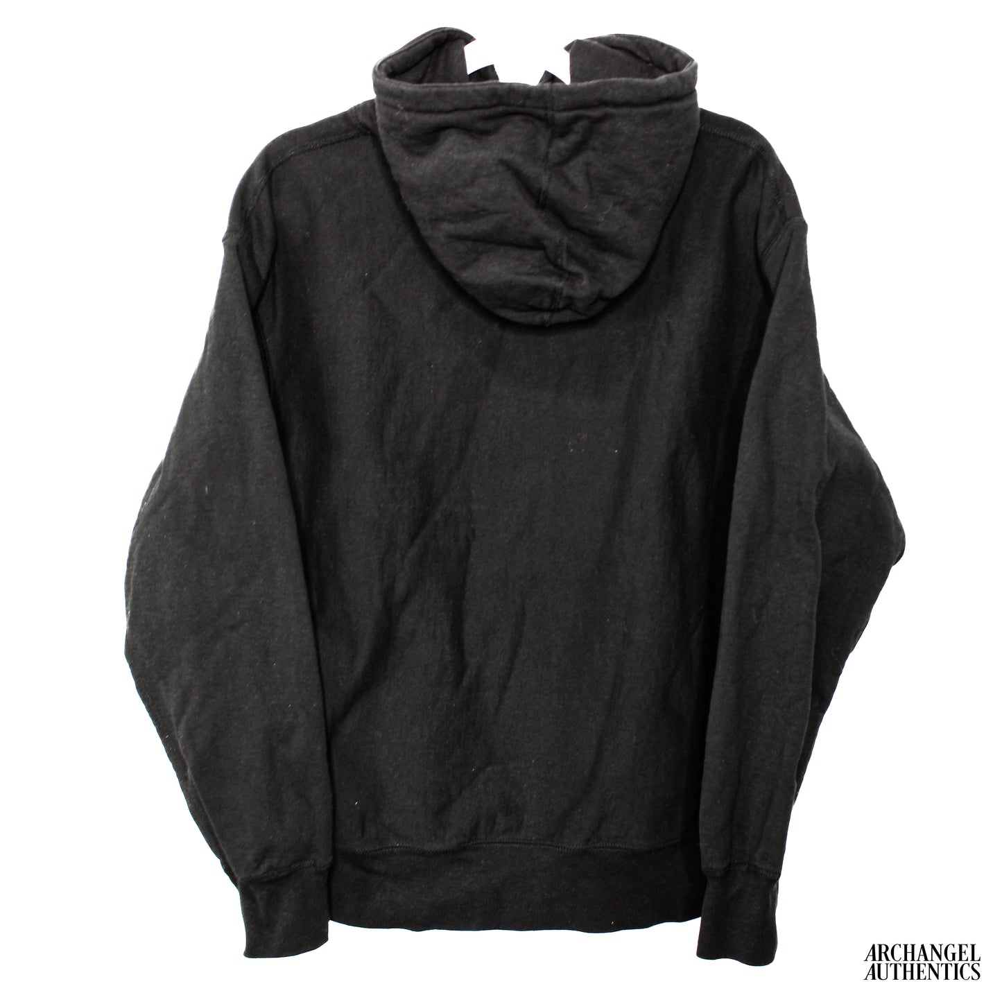 Supreme Small Center Vertical Logo Hoodie Black Black